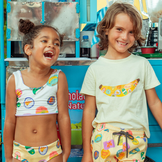 Plaza De Mercado Amarillo Swimshorts, Yellow - Swim Trunks - 2