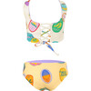 Plaza De Mercado Crudo Sun&Moon Bikini Swimsuit, White - Two Pieces - 2