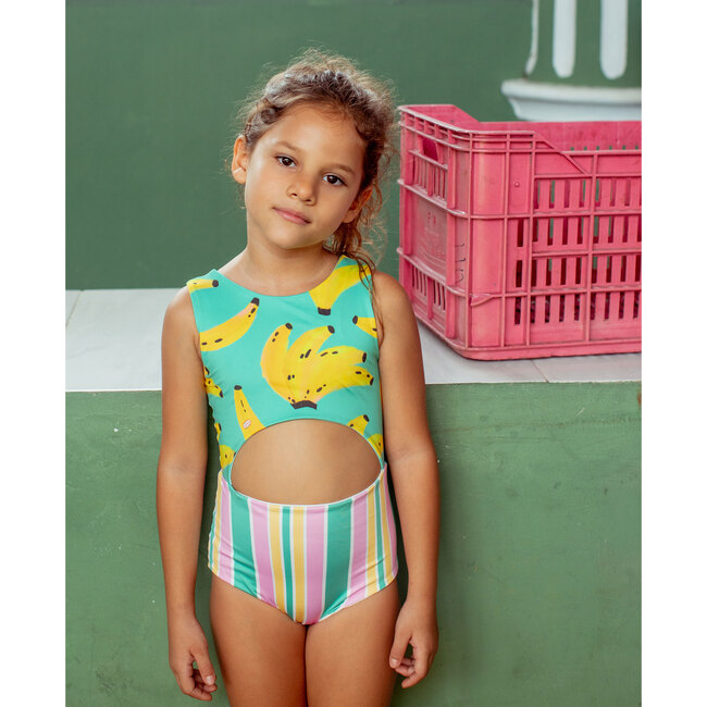 Banano Colombiano Verde Abi Trikini Swimsuit, Green - Two Pieces - 3