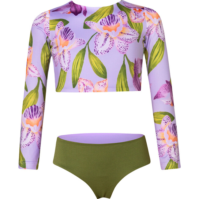 Orquideas Anggie Lila Sun Longsleeve Bikini Swimsuit, Purple - Two Pieces - 2