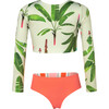 Platanal Verde Sun Longsleeve Bikini Swimsuit, Green - Two Pieces - 3