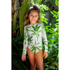 Platanal Sun Longsleeve Swimsuit, White - One Pieces - 3