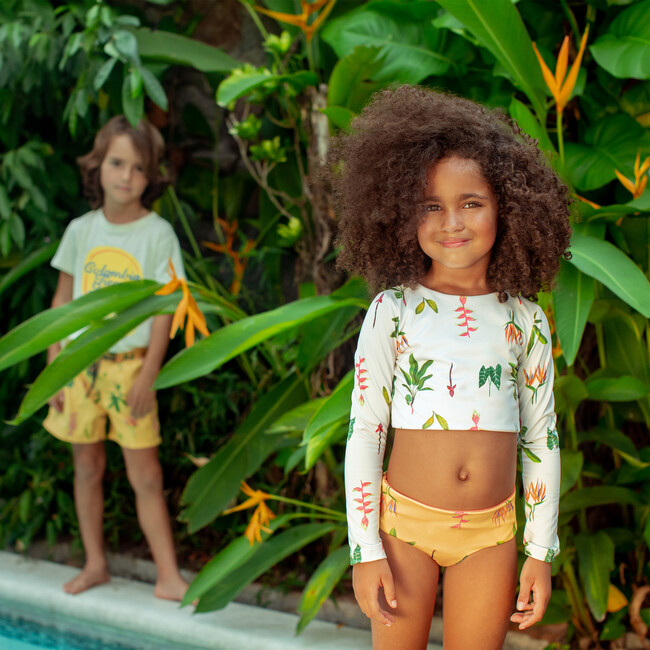 Plantulas Sun Longsleeve Bikini Swimsuit, Print - Two Pieces - 2