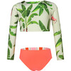 Platanal Verde Sun Longsleeve Bikini Swimsuit, Green - Two Pieces - 4