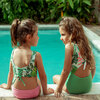 Yeimi Parrot Verde Sun&Moon Bikini Swimsuit, Green - Two Pieces - 5