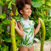 Platanal Verde Alisson One Piece Swimsuit, Green - One Pieces - 3