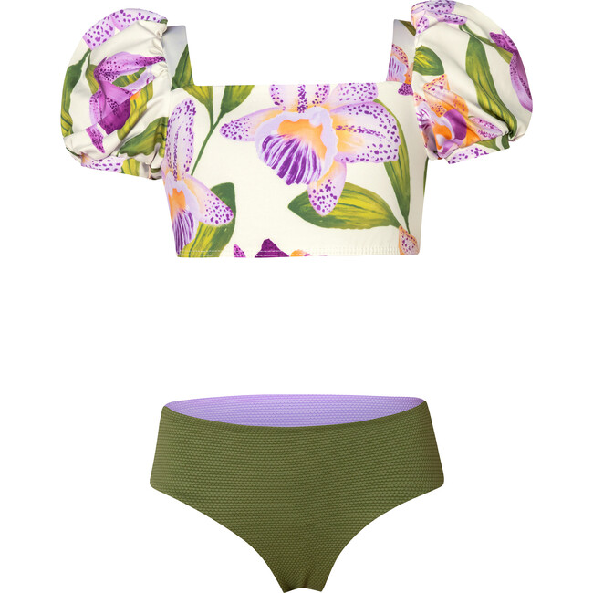 Orquideas Anggie Crudo Bubble Bikini Swimsuit, White - Two Pieces - 4