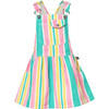 Hamaca Casa Celeste Jardinera Denim Dress, Multicolor - Dresses - 1 - thumbnail