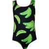 Platanos Negro Reversible Sun&Moon One Piece Swimsuit, Multicolor - One Pieces - 1 - thumbnail