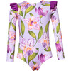 Orquideas Anggie Lila Wings Longsleeve Swimsuit, Purple - One Pieces - 1 - thumbnail