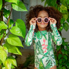 Yeimi Parrot Verde Sun Longsleeve Swimsuit, Green - One Pieces - 2