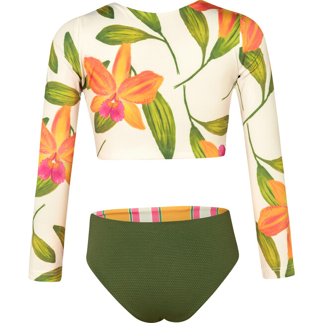 Orquideas Naranja Sun Longsleeve Bikini Swimsuit, Orange - Two Pieces - 3