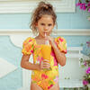 Veranera Amarillo Bubble One Piece Swimsuit, Yellow - One Pieces - 3