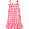 Elisa Picnic Chest Contour Shoulder Strap Dress, Pink - Dresses - 1 - thumbnail
