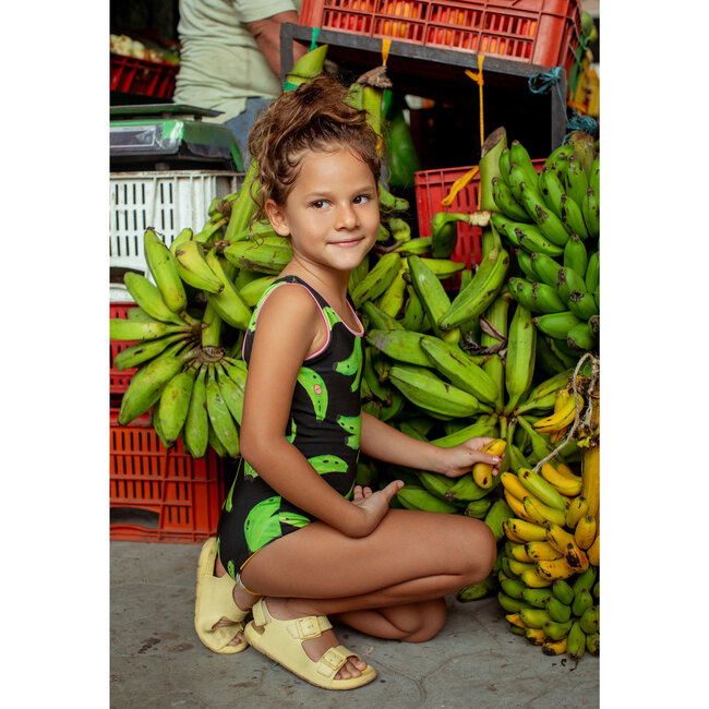 Platanos Negro Reversible Sun&Moon One Piece Swimsuit, Multicolor - One Pieces - 5