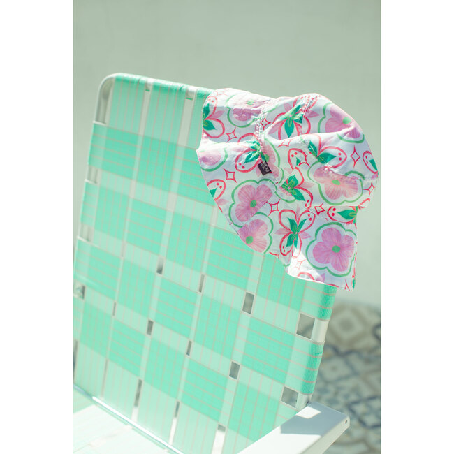 Azulejo Reversible Picnic Hat, Multicolor