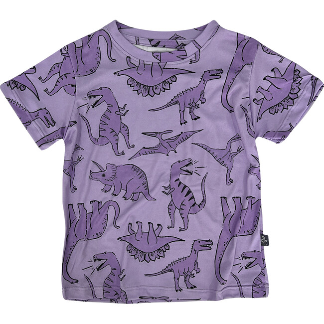 Infant´S Dino Print T-Shirt, Purple - T-Shirts - 1