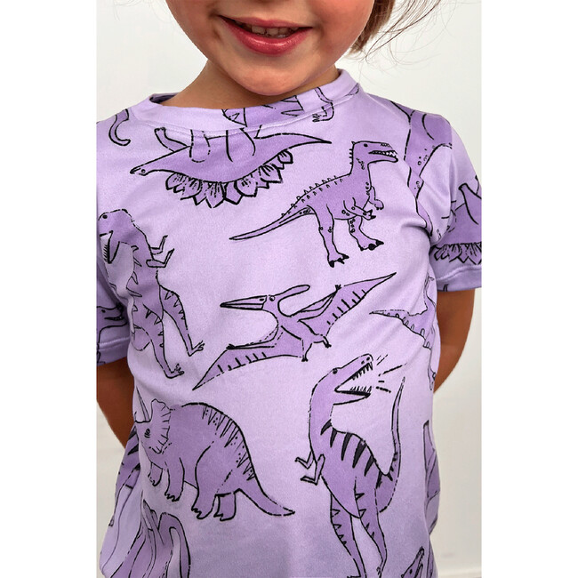 Infant´S Dino Print T-Shirt, Purple - T-Shirts - 2