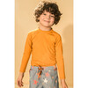 Mostaza Long Raglan Sleeve Solid Rashguard, Mustard - Rash Guards - 2