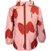 Heart Print Pocket Jacket, Red - Jackets - 1 - thumbnail