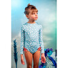 Selena Skin Alana Long Sleeve Swimsuit, Green - One Pieces - 4 - thumbnail