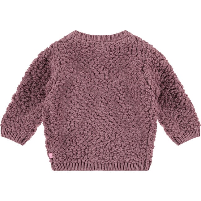 Fuzzy Cardigan, Plum - Cardigans - 2