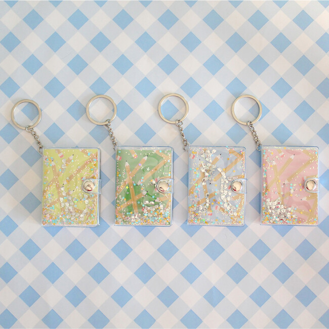 Smarty Pants Notebook Keychain, Yellow