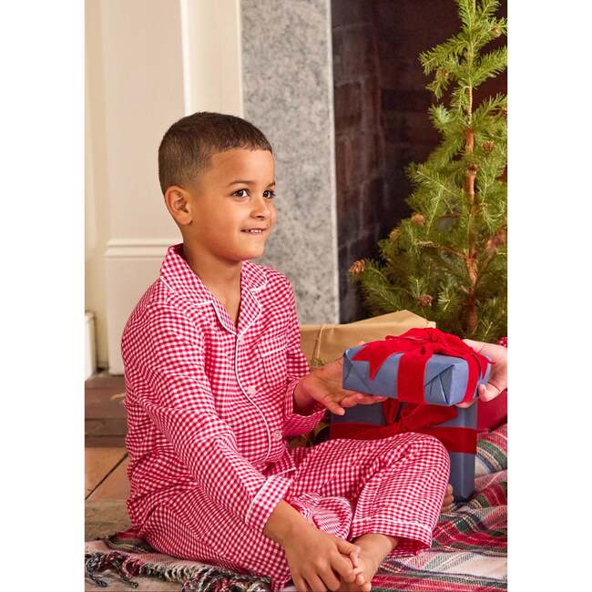 Classic Pajama Set, Red Gingham - Pajamas - 2