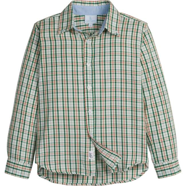 Button Down Shirt, Mistletoe Tartan