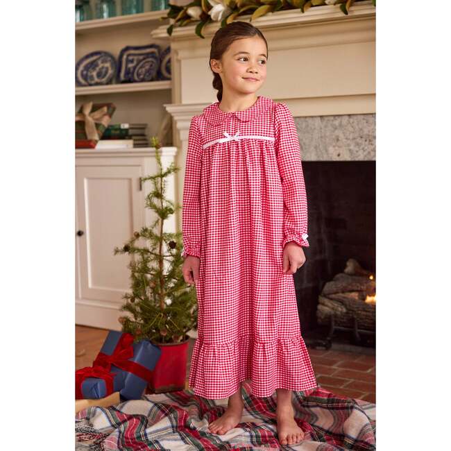 Classic Nightgown, Red Gingham - Nightgowns - 2