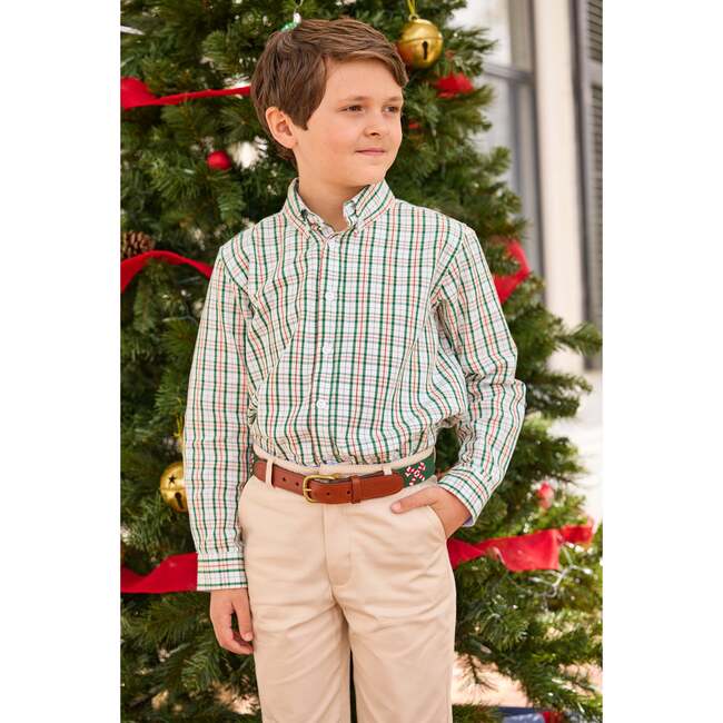 Button Down Shirt, Mistletoe Tartan - Button Downs - 2