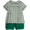 Bennet Short Set, Mistletoe Tartan - Mixed Apparel Set - 1 - thumbnail