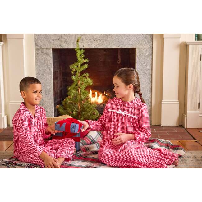 Classic Pajama Set, Red Gingham - Pajamas - 3