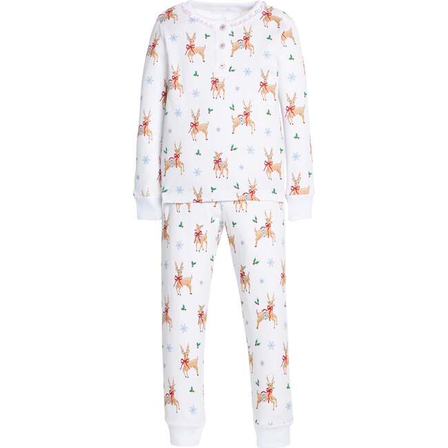 Ruffled Printed Jammies, Reindeer Games