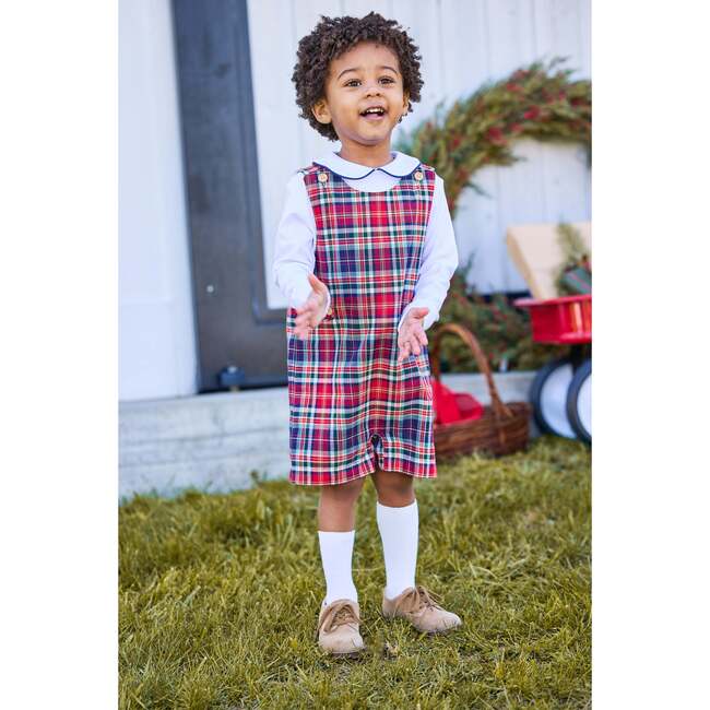 Button Tab John John, Middleburg Plaid - Rompers - 2