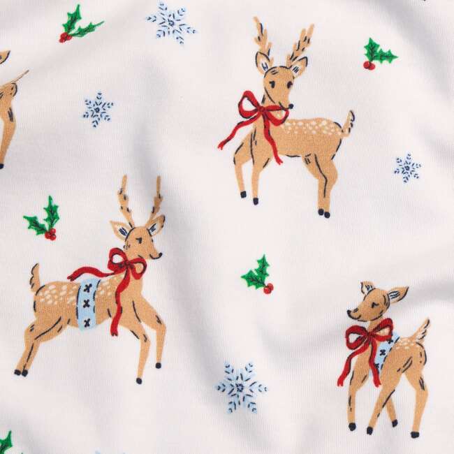 Ruffled Printed Jammies, Reindeer Games - Pajamas - 2