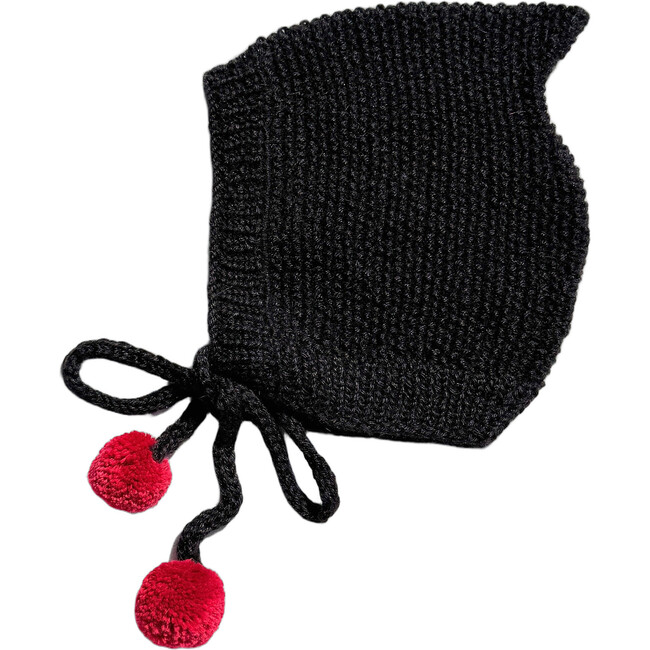 Bonnet, Black/ Red