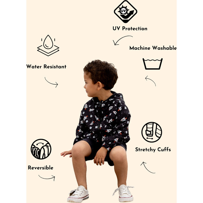 Nova Reversible Windbreaker, Spaceship - Jackets - 3