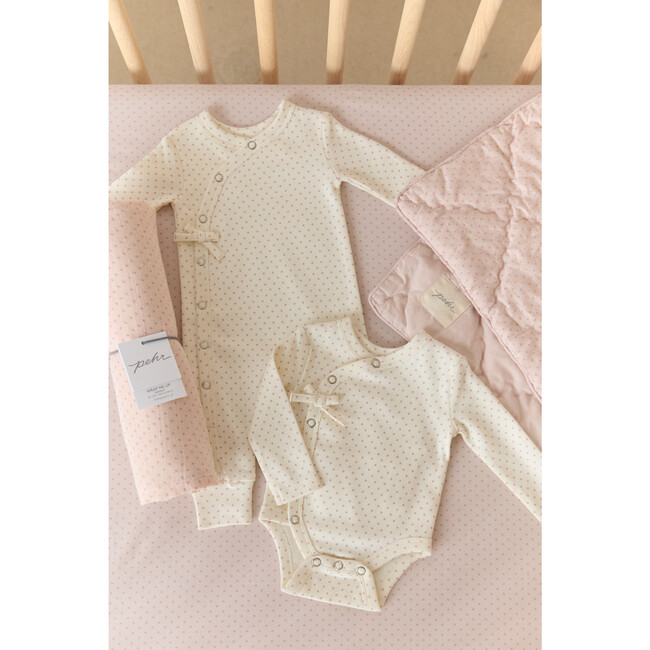 Kimono Romper, Pin-Dot-Peony - Rompers - 5