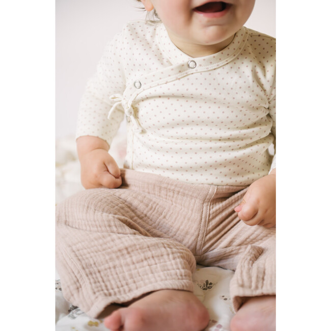 Kimono One-Piece, Pin-Dot-Peony - Onesies - 4