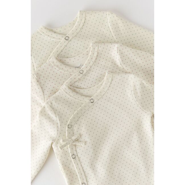 Kimono One-Piece, Pin-Dot-Peony - Onesies - 6
