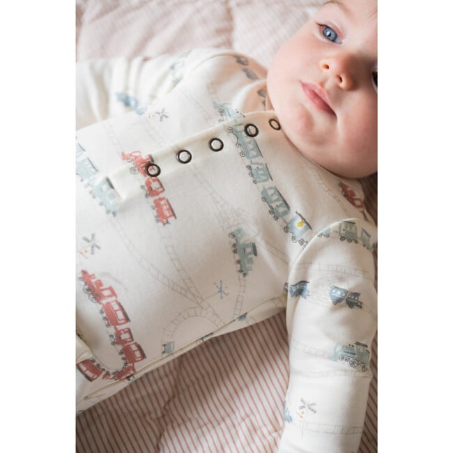 Henley Patch Pocket Romper, Locomotive