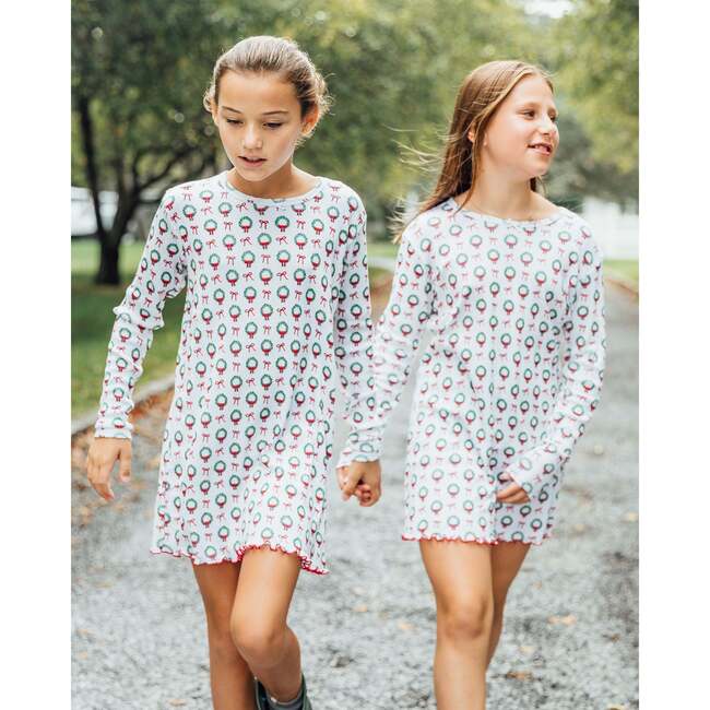 The Organic Long Sleeve Rib Dress, Fa La La