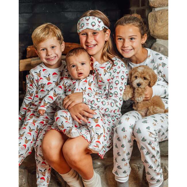The Organic Zipper Footie, Santa Squad - Footie Pajamas - 2