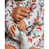 The Organic Zipper Footie, Santa Squad - Footie Pajamas - 3
