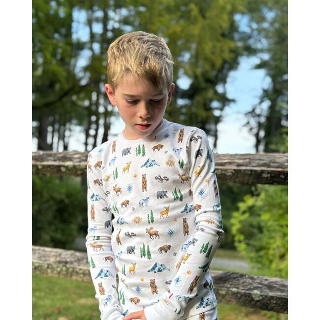 The Organic Long Sleeve Pajama Set, Yellowstone