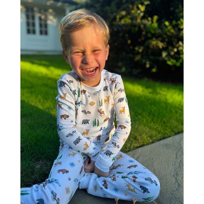 The Organic Long Sleeve Pajama Set, Yellowstone - Pajamas - 2