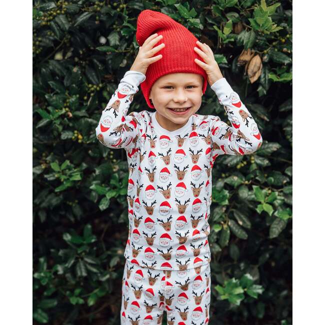 The Organic Long Sleeve Pajama Set, Santa Squad