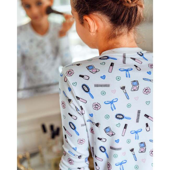 The Organic Long Sleeve Pajama Set, Spa Day - Pajamas - 3
