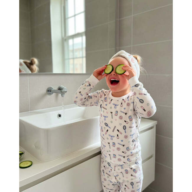 The Organic Long Sleeve Pajama Set, Spa Day - Pajamas - 4